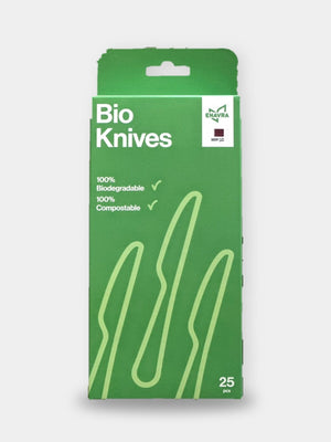 Enavra Bio Knives, pack of 25 biodegradable knives, made in Qatar